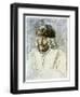 Voltaire, French Writer, 18th Century-Jean Huber-Framed Giclee Print