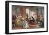 Voltaire Reading His Tragedy Semiramis to King Stanislas of Poland-Vicente De Paredes-Framed Giclee Print