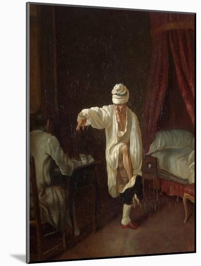 Voltaire's Morning, Between 1750 and 1775-Jean Huber-Mounted Giclee Print