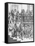 Voltaire's Staircase Engraving-null-Framed Stretched Canvas