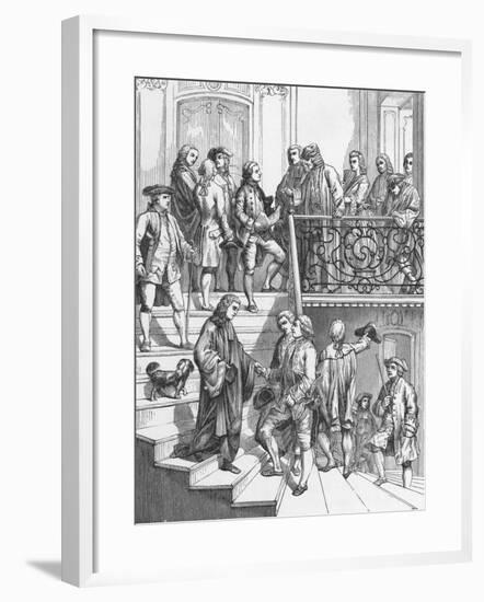 Voltaire's Staircase Engraving-null-Framed Giclee Print