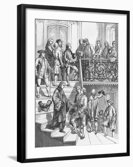 Voltaire's Staircase Engraving-null-Framed Giclee Print