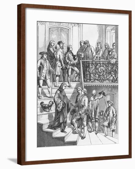 Voltaire's Staircase Engraving-null-Framed Giclee Print