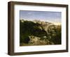 Voltera, le Municipe-Jean-Baptiste-Camille Corot-Framed Giclee Print