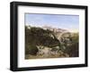 Volterra, 1834-Jean-Baptiste-Camille Corot-Framed Giclee Print