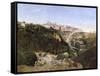 Volterra, 1834-Jean-Baptiste-Camille Corot-Framed Stretched Canvas