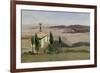 Volterra, Church and Bell Tower, 1834-Jean-Baptiste-Camille Corot-Framed Giclee Print