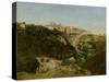 Volterra, Italy, 1834-Jean-Baptiste-Camille Corot-Stretched Canvas