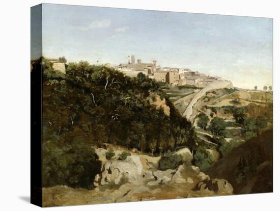 Volterra, Italy, 1834-Jean-Baptiste-Camille Corot-Stretched Canvas