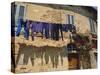 Volterra, Tuscany, Italy. Washing Hanging on a Line-Fraser Hall-Stretched Canvas