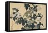 Volubilis et reinette-Katsushika Hokusai-Framed Stretched Canvas