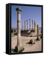 Volubilis Roman Ruins in Morocco-Tibor Bogn?r-Framed Stretched Canvas