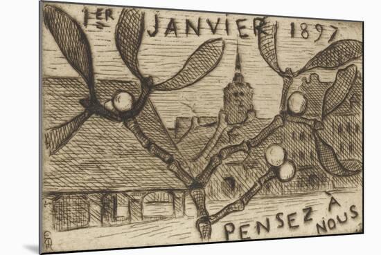 Volume III : carte postale , 1er janvier 1897-Etienne Moreau-Nelaton-Mounted Giclee Print