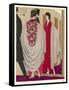 Voluminous Cape Like Evening Coat by Paul Poiret-A.e. Marty-Framed Stretched Canvas