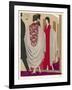 Voluminous Cape Like Evening Coat by Paul Poiret-A.e. Marty-Framed Art Print