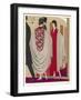 Voluminous Cape Like Evening Coat by Paul Poiret-A.e. Marty-Framed Art Print