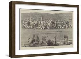 Volunteer Camp of Exercise in India-null-Framed Giclee Print