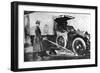 Volunteer English Woman Driver Washing Down Her Ambulance, Cambridge, World War I, 1915-null-Framed Giclee Print