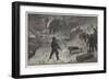 Volunteer Life Brigade, Sending a Rocket to a Wrecked Ship-null-Framed Giclee Print