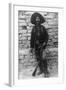 Volunteer Mexican Soldier with Rifle Photograph - Mexico-Lantern Press-Framed Art Print