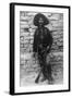Volunteer Mexican Soldier with Rifle Photograph - Mexico-Lantern Press-Framed Art Print