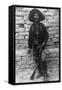 Volunteer Mexican Soldier with Rifle Photograph - Mexico-Lantern Press-Framed Stretched Canvas