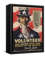 Volunteer Recruitment Poster-Arthur N. Edrop-Framed Stretched Canvas