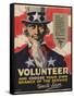 Volunteer Recruitment Poster-Arthur N. Edrop-Framed Stretched Canvas