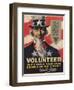 Volunteer Recruitment Poster-Arthur N. Edrop-Framed Giclee Print