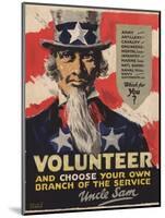 Volunteer Recruitment Poster-Arthur N. Edrop-Mounted Giclee Print