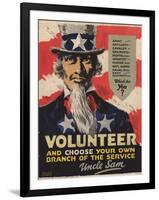 Volunteer Recruitment Poster-Arthur N. Edrop-Framed Giclee Print