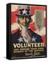 Volunteer Recruitment Poster-Arthur N. Edrop-Framed Stretched Canvas