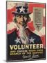 Volunteer Recruitment Poster-Arthur N. Edrop-Mounted Premium Giclee Print