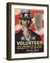 Volunteer Recruitment Poster-Arthur N. Edrop-Framed Giclee Print