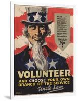 Volunteer Recruitment Poster-Arthur N. Edrop-Framed Giclee Print