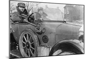 Volunteer Women Drivers in a Wolseley, Donated Towards the War Effort, Cambridge, World War I, 1915-null-Mounted Giclee Print