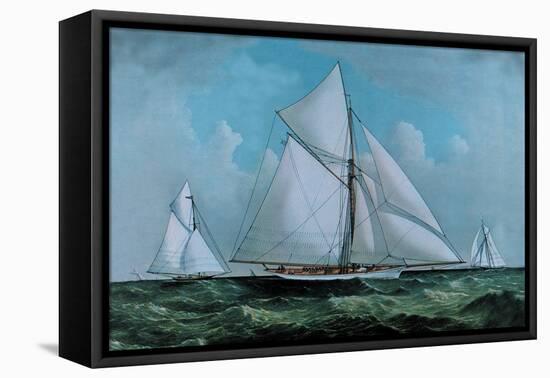 Volunteer-Currier & Ives-Framed Stretched Canvas