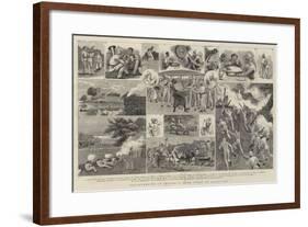 Volunteering in Ceylon, a Sham Fight at Kalutara-John Charles Dollman-Framed Giclee Print