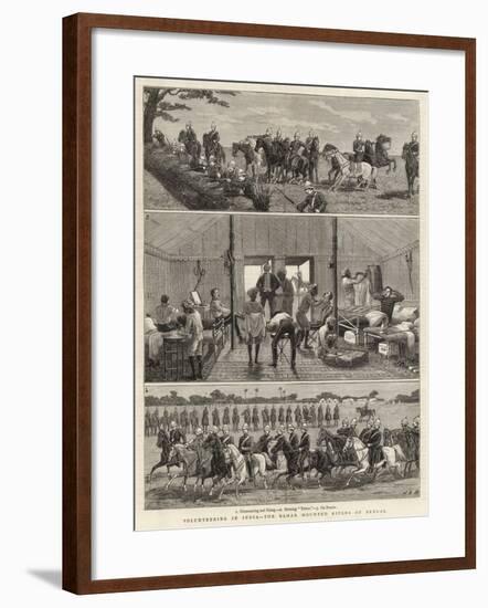 Volunteering in India, the Bahar Mounted Rifles of Bengal-John Charles Dollman-Framed Giclee Print