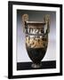 Volute Krater with Banqueting Scene and Divinities of Greek Pantheon-null-Framed Giclee Print