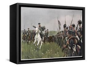 Von Blucher before the Battle of the Katsbach-null-Framed Stretched Canvas