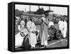 Von Brauchitsch with a 3 Litre Mercedes Benz at the Donington Grand Prix, 1938-null-Framed Stretched Canvas