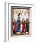 Von Hiltbolt Schwangau (1221-1254), Dancing after a Win. Codex Manesse (Ca.1300)-null-Framed Giclee Print