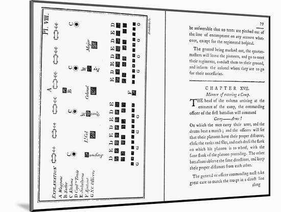 Von Steuben Drill Manual-Amos Doolittle-Mounted Giclee Print