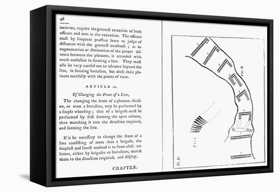 Von Steuben Drill Manual-Amos Doolittle-Framed Stretched Canvas