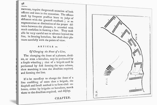 Von Steuben Drill Manual-Amos Doolittle-Stretched Canvas