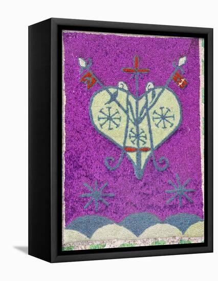 Voodoo Pearl Flag, Port-Au-Prince, Haiti, West Indies, Central America-null-Framed Stretched Canvas