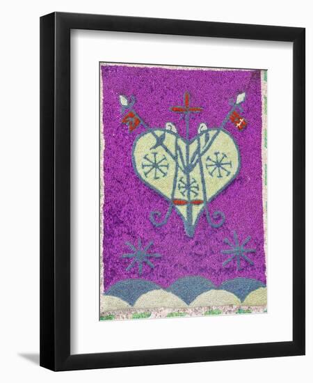 Voodoo Pearl Flag, Port-Au-Prince, Haiti, West Indies, Central America-null-Framed Photographic Print