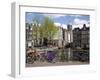 Voorburgwal Canal and Nicolaaskirk, Amsterdam, Holland, Europe-Frank Fell-Framed Photographic Print