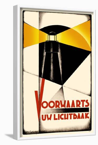 Voorwaarts-null-Framed Poster